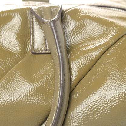 Saint Laurent Textured Patent Medium Easy Sac Taupe 11 of 13