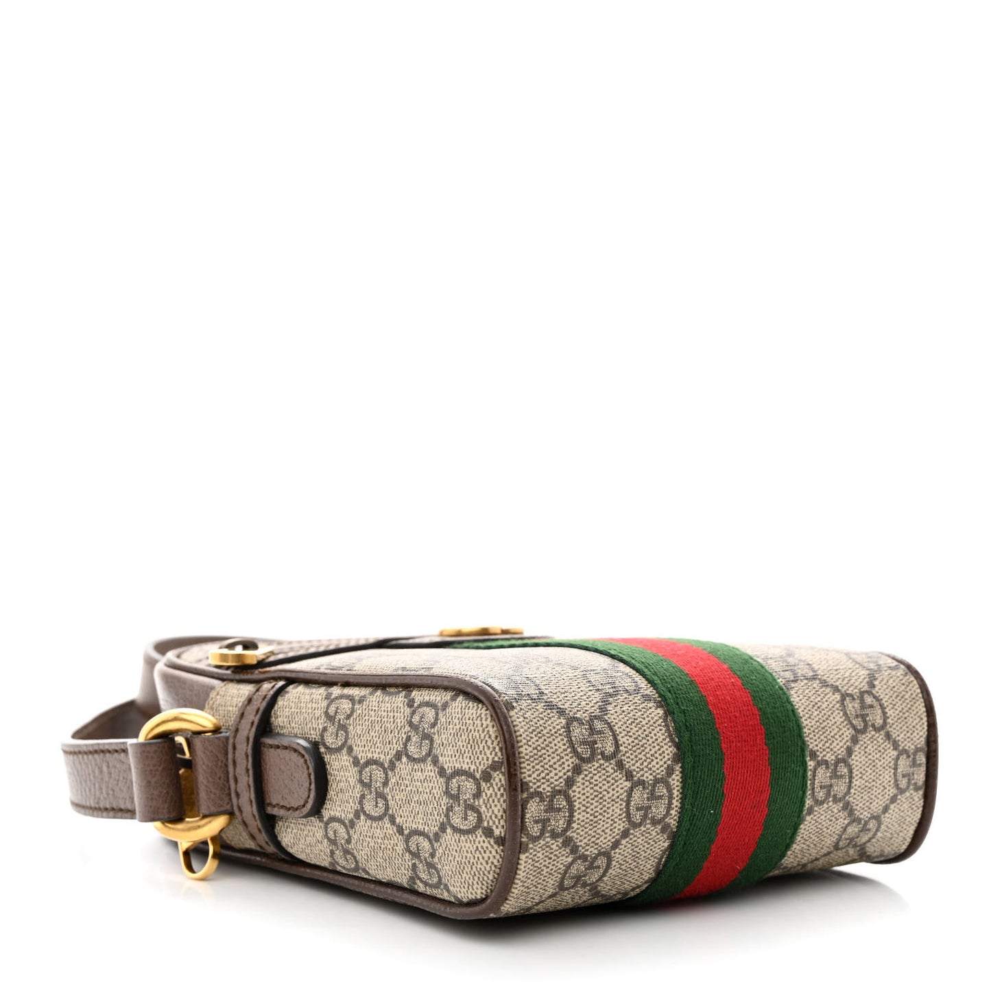 GG Supreme Monogram Web Mini Ophidia Messenger Brown