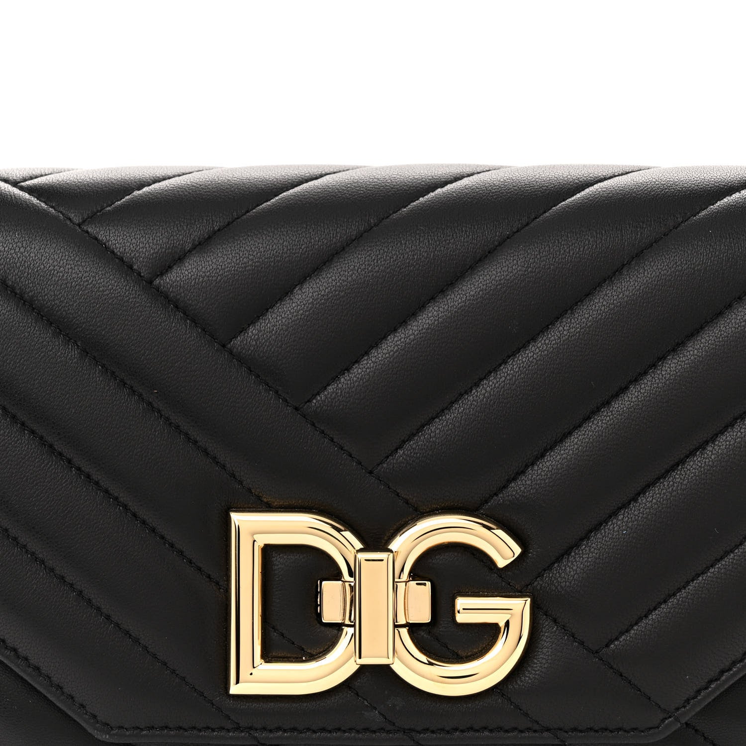 Dolce & Gabbana Nappa Quilted DG Lop Shoulder Bag Black 7 of 9