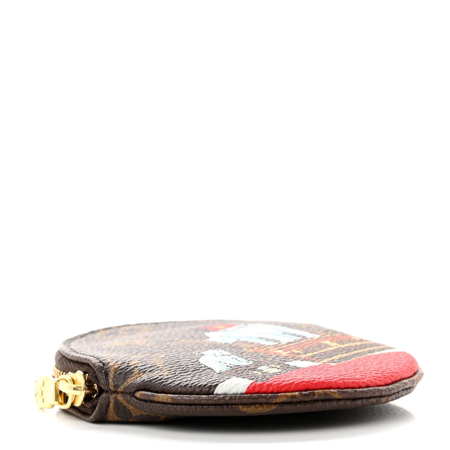 Louis Vuitton Monogram 2017 Christmas Animation Round Coin Purse 4 of 7