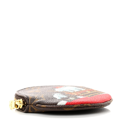 Louis Vuitton Monogram 2017 Christmas Animation Round Coin Purse 4 of 7