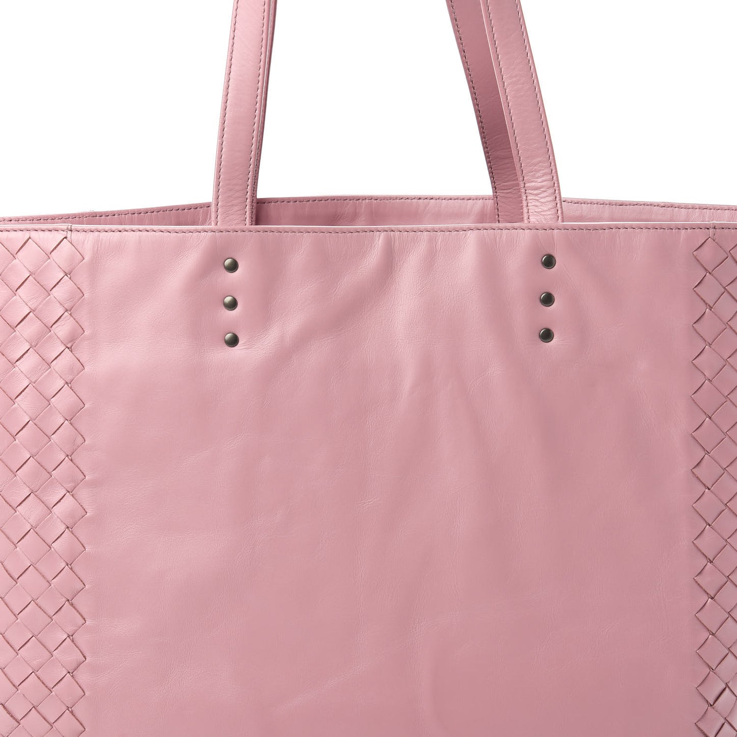 Calfskin Leggero Intrecciato Tote Mallow