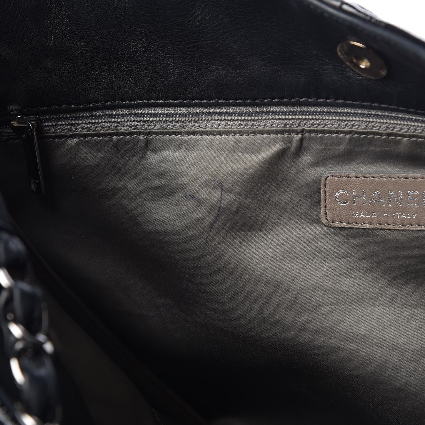 Patent Calfskin Patchwork Brooklyn Tote Black