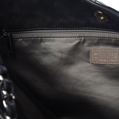 Chanel Patent Calfskin Patchwork Brooklyn Tote Black 9 of 9