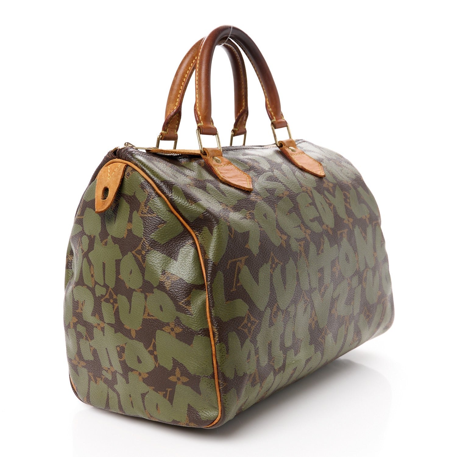 Louis Vuitton Monogram Graffiti Speedy 30 Kaki 3 of 14