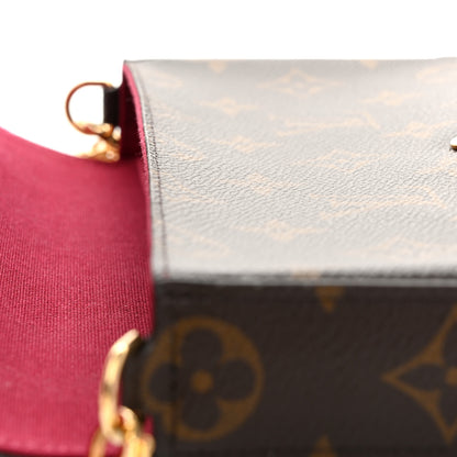 Louis Vuitton Monogram Pochette Felicie Chain Wallet Fuchsia 12 of 12