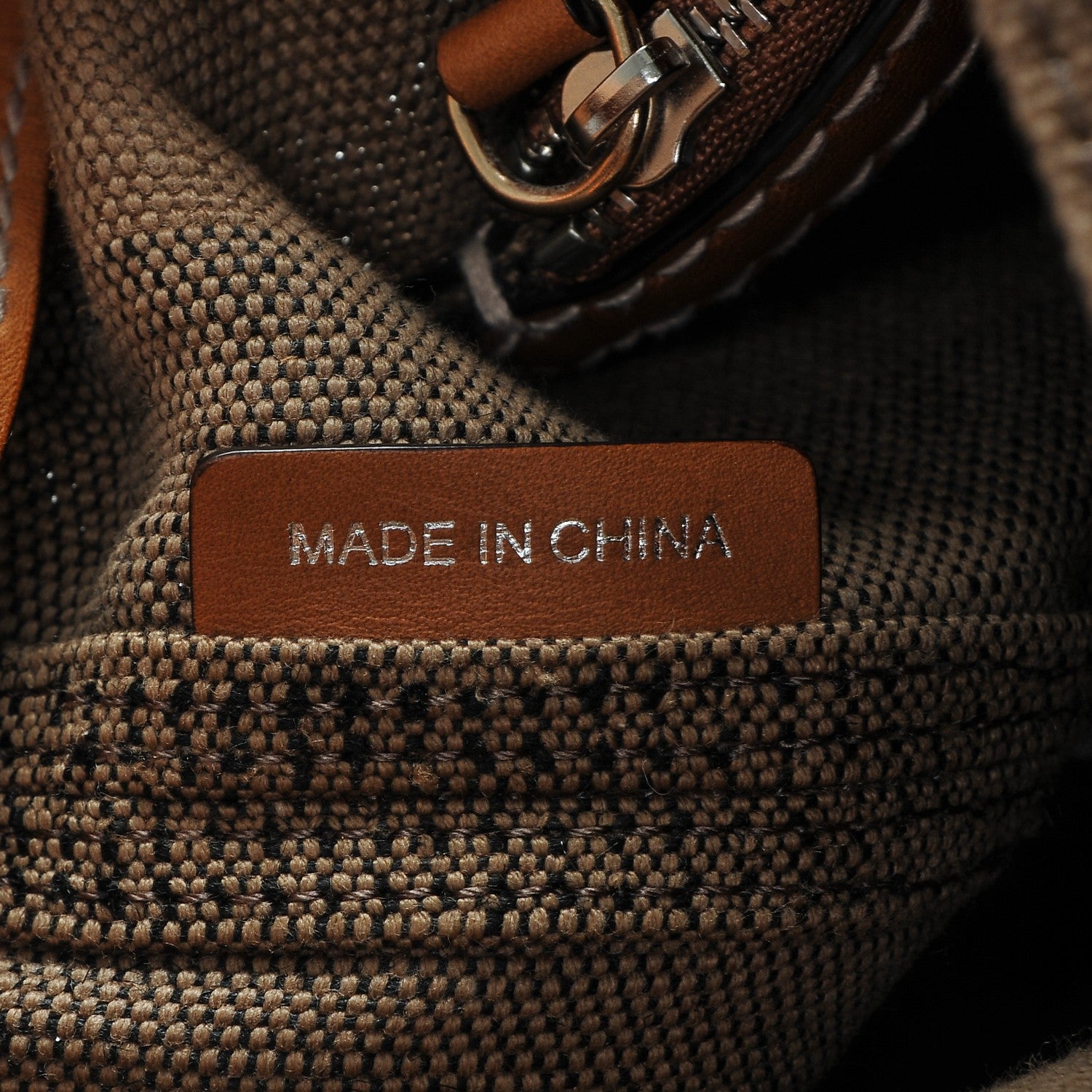 Burberry Canvas Mega Check Medium Ashby Hobo Saddle Brown 6 of 7