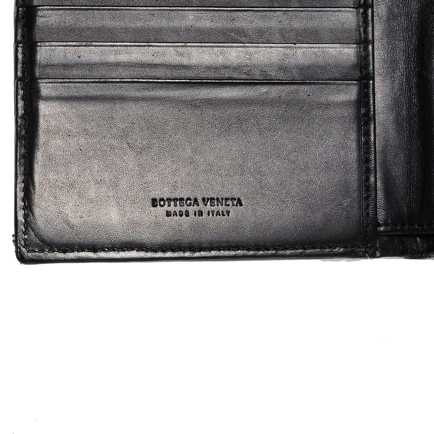 Bottega Veneta Intrecciato VN Mens Bi-Fold Wallet Nero Black 6 of 8