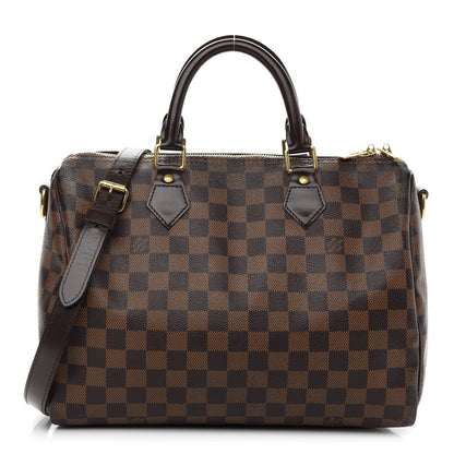 Louis Vuitton Damier Ebene Speedy Bandouliere 30 1 of 10
