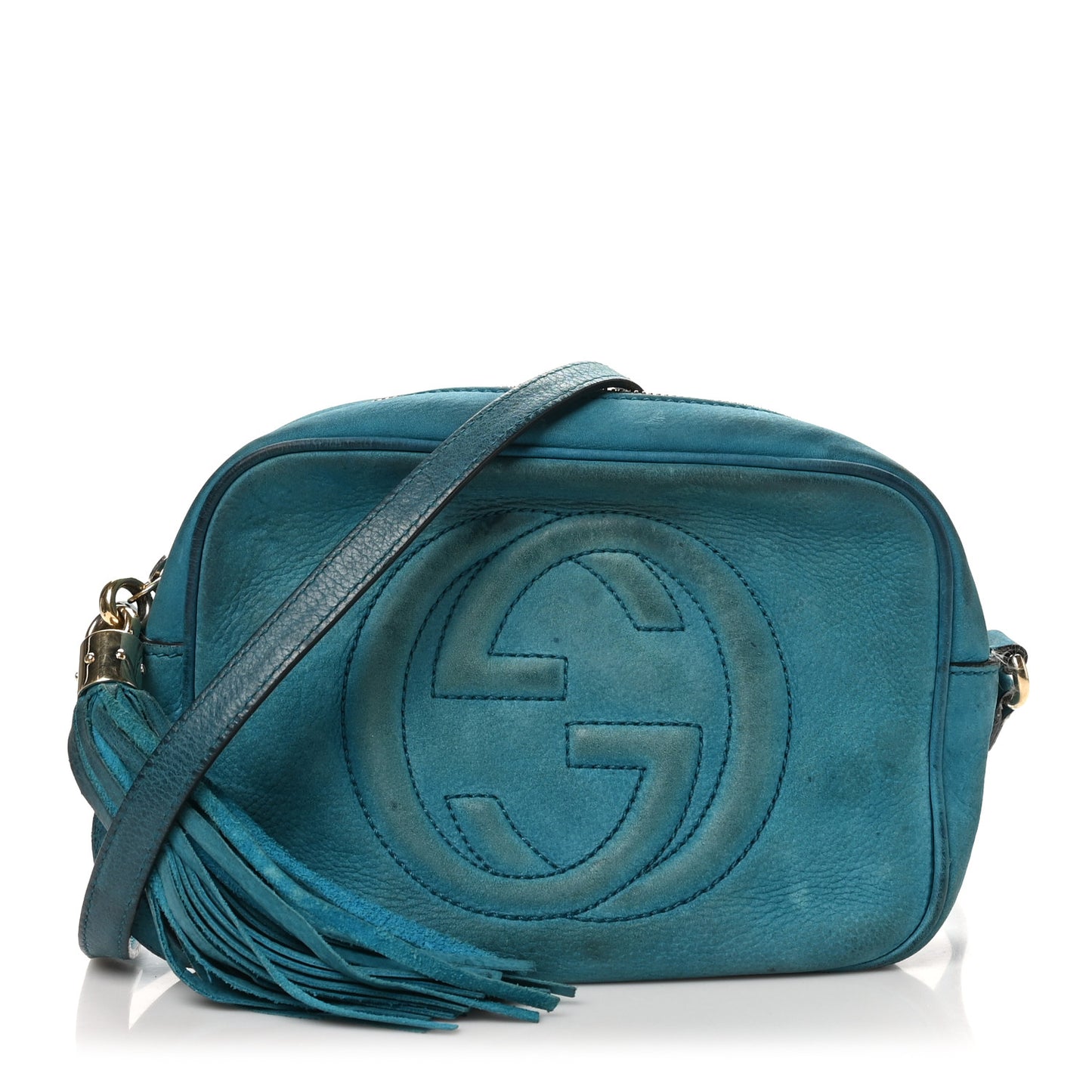 Vitello Range Small Soho Disco Bag Deep Cobalt