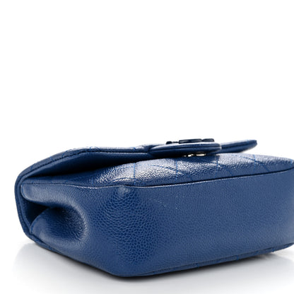Chanel Caviar Quilted Incognito Mini Square Flap Dark Blue 9 of 10