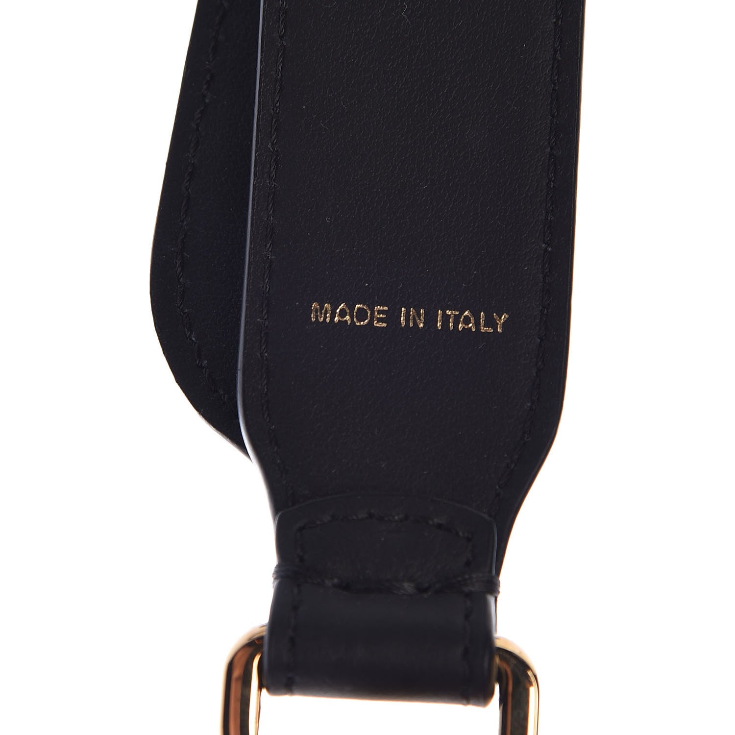 Fendi Vitello Century Opaco Flat Studded Strap You Black 4 of 4