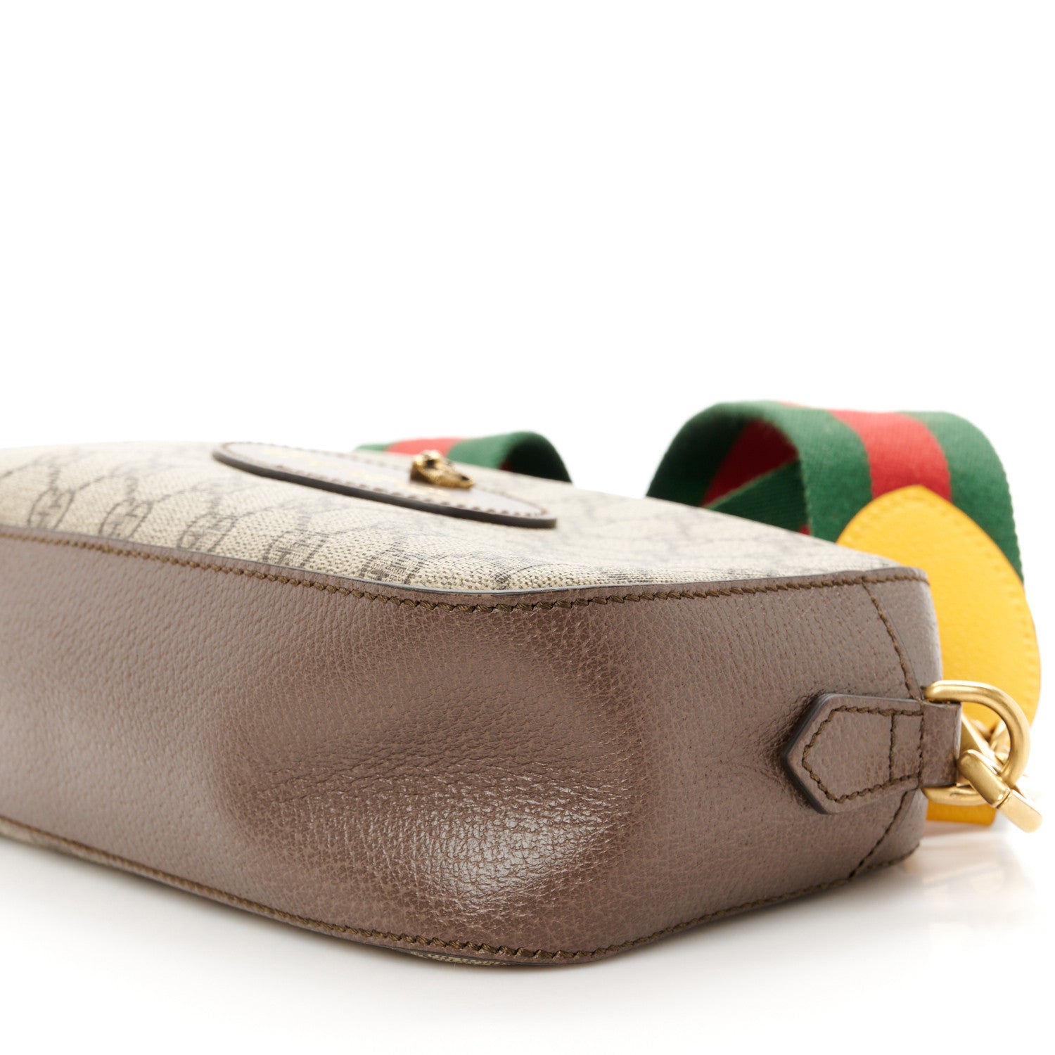 Gucci GG Supreme Monogram Web Neo Vintage Shoulder Bag Beige New Acero Crop 10 of 10