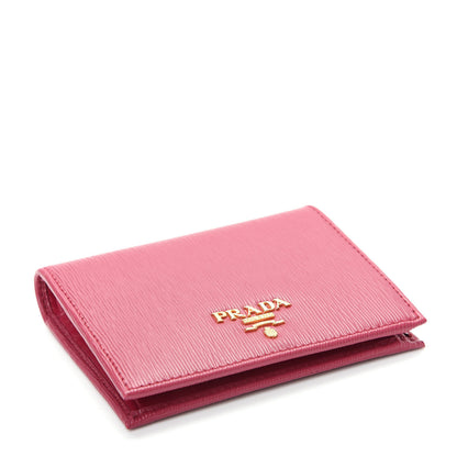 Prada Vitello Move Bi-Fold Wallet Ibisco 4 of 7