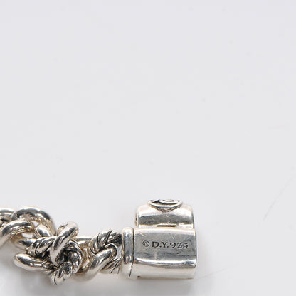 David Yurman Sterling Silver Diamond 7mm Petite Pave Curb Link Love ID Bracelet 6 of 6