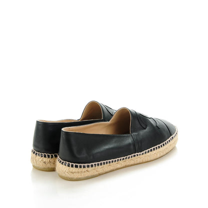 Chanel Lambskin CC Espadrilles 41 Black 4 of 8
