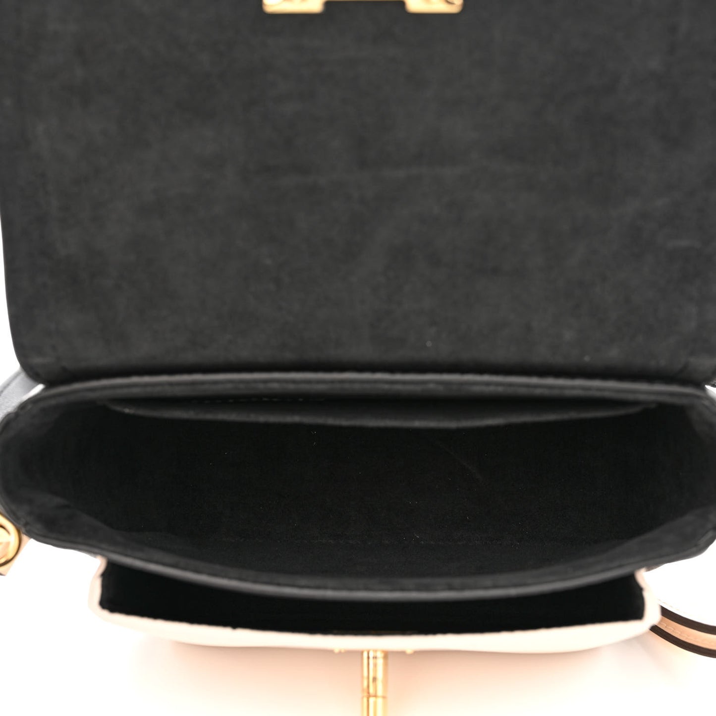 Grained Calfskin Lockme Tender Black