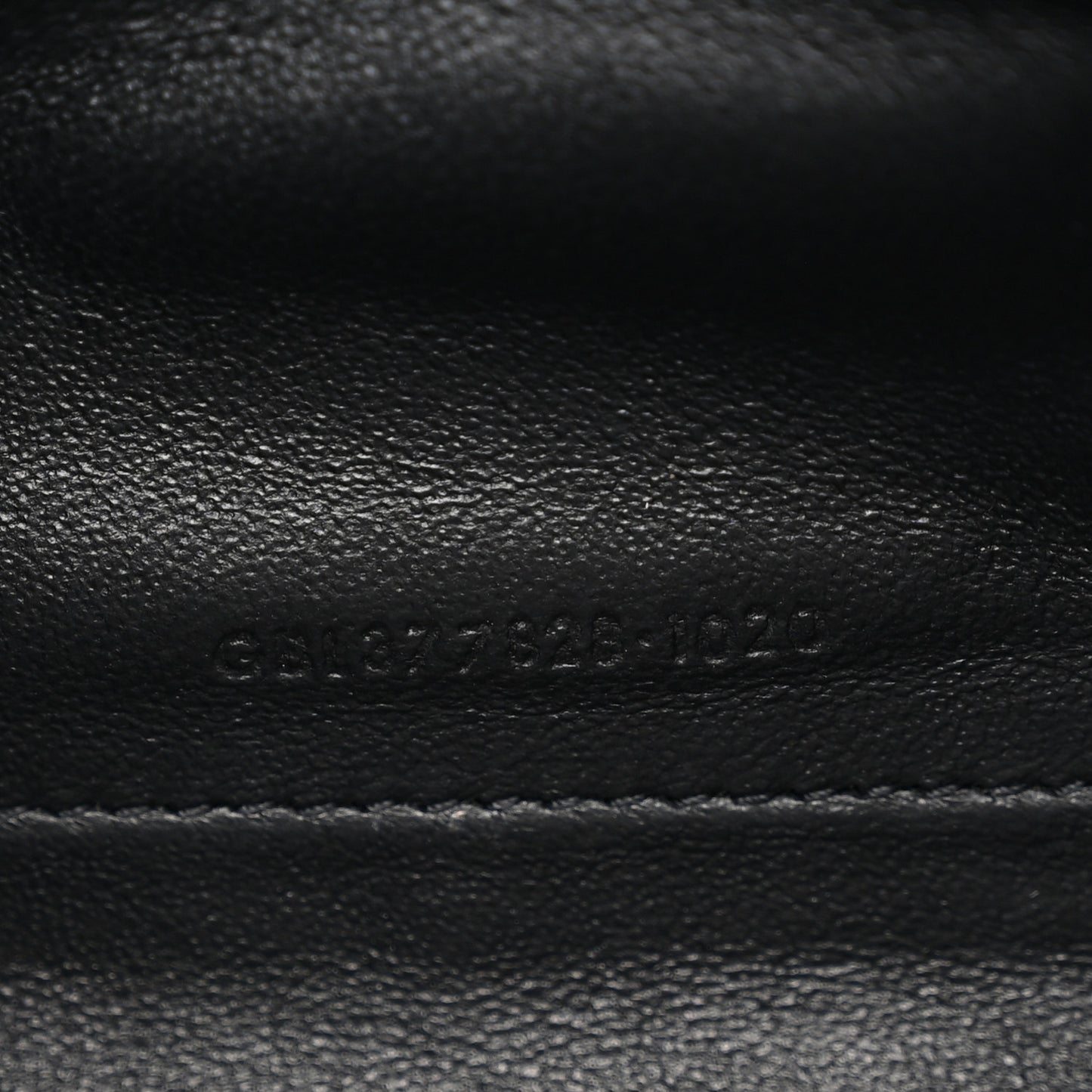Grain De Poudre Matelasse Chevron Monogram Chain Wallet Black