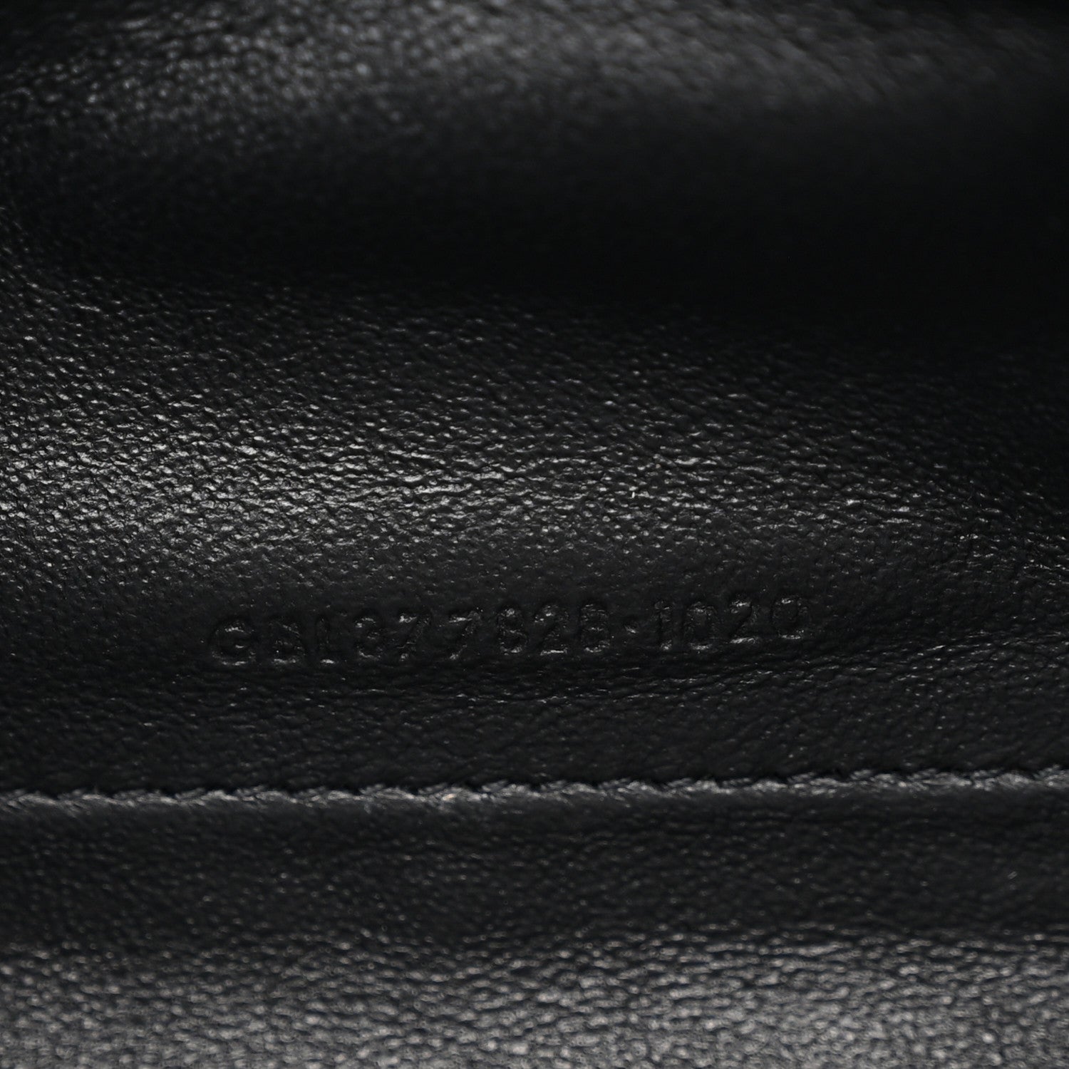 Saint Laurent Grain De Poudre Matelasse Chevron Monogram Chain Wallet Black 6 of 12