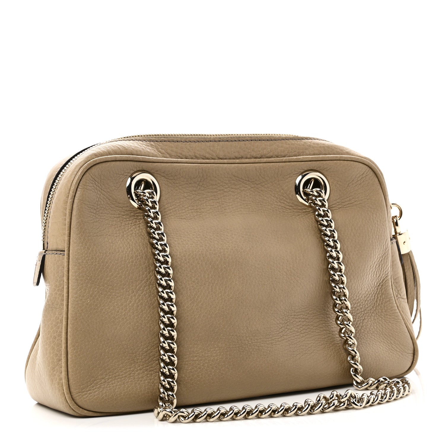 Gucci Pebbled Calfskin Small Soho Bowler Camelia 3 of 10