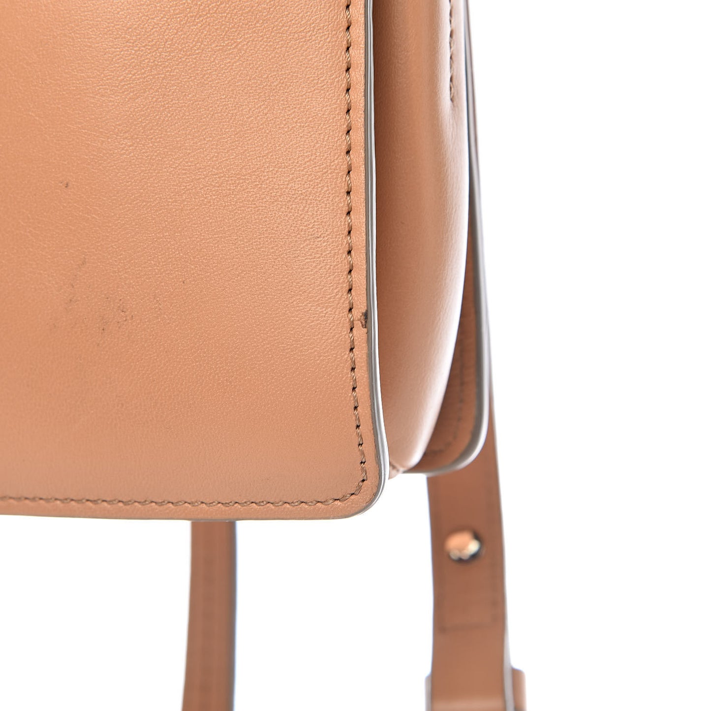 Suede Calfskin Small Faye Shoulder Bag Blushy Pink