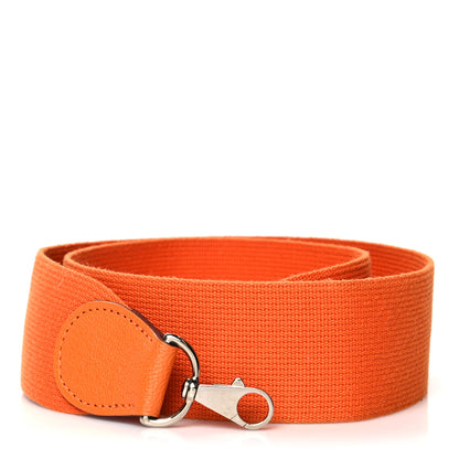 Hermes Toile Clemence Shoulder Strap Orange 1 of 4