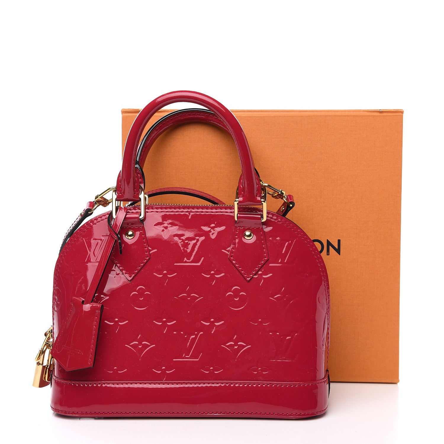 Louis Vuitton Vernis Alma BB Rose Indien 9 of 9