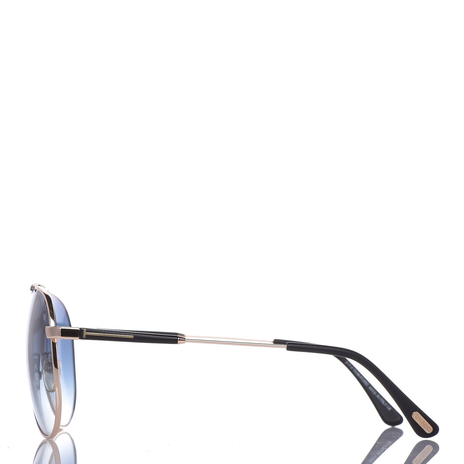 Tom Ford Rick Aviator Sunglasses TF378 Rose Gold Blue 2 of 7