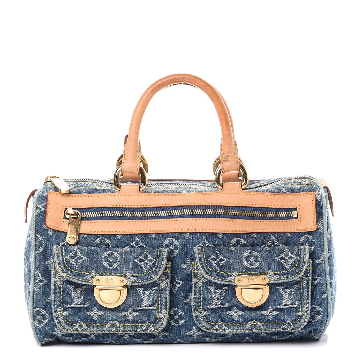 Louis Vuitton Monogram Denim Neo Speedy Blue 1 of 15