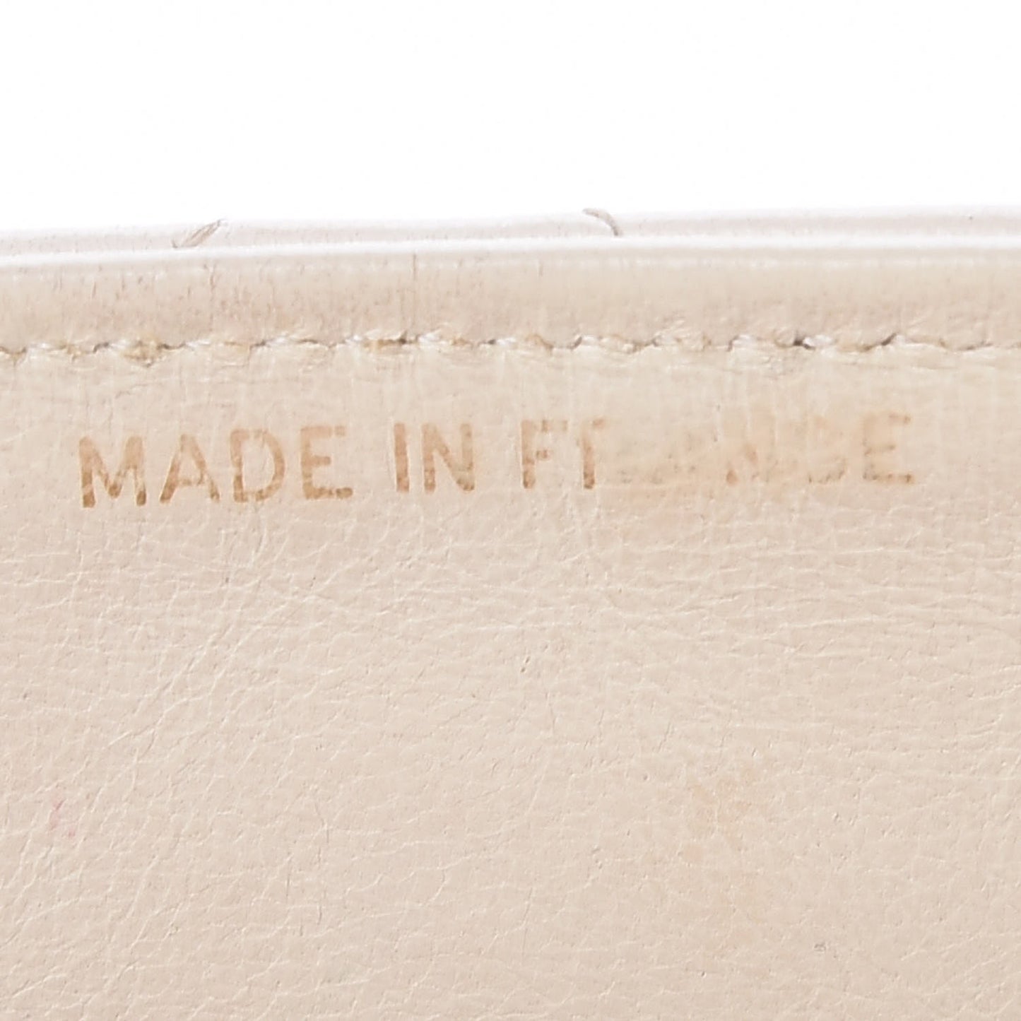 Lambskin Quilted Small Single Flap White
