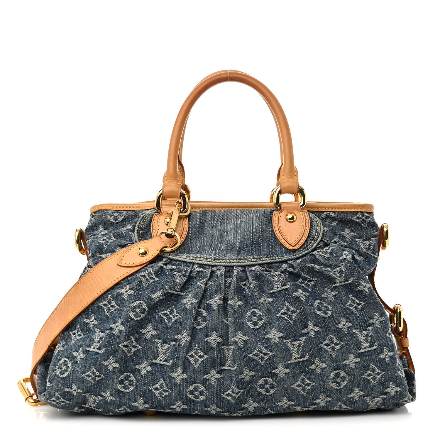 Louis Vuitton Denim Neo Cabby MM Blue 1 of 19