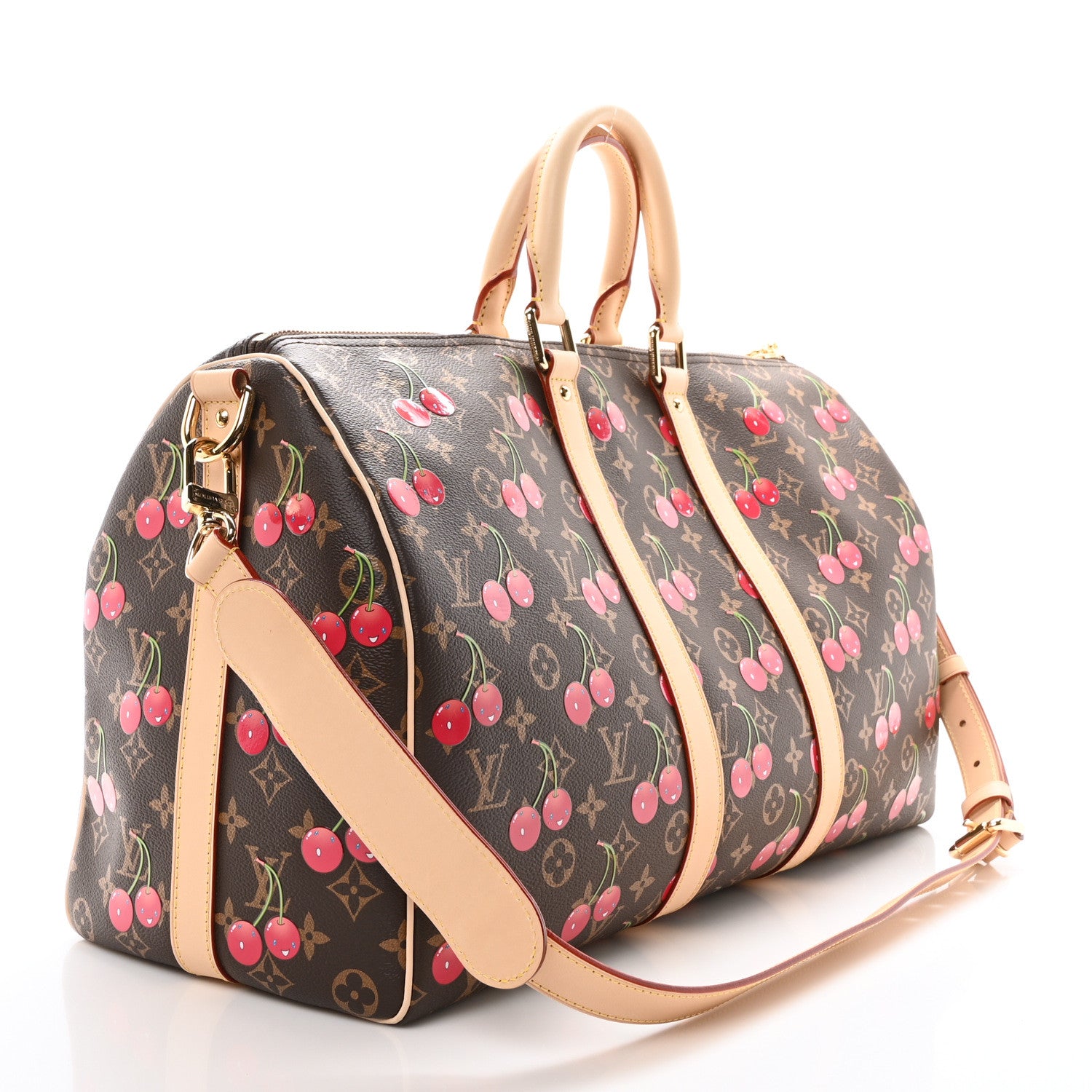 Louis Vuitton LV X TM Monogram Cerises Keepall Bandouliere 45 3 of 9