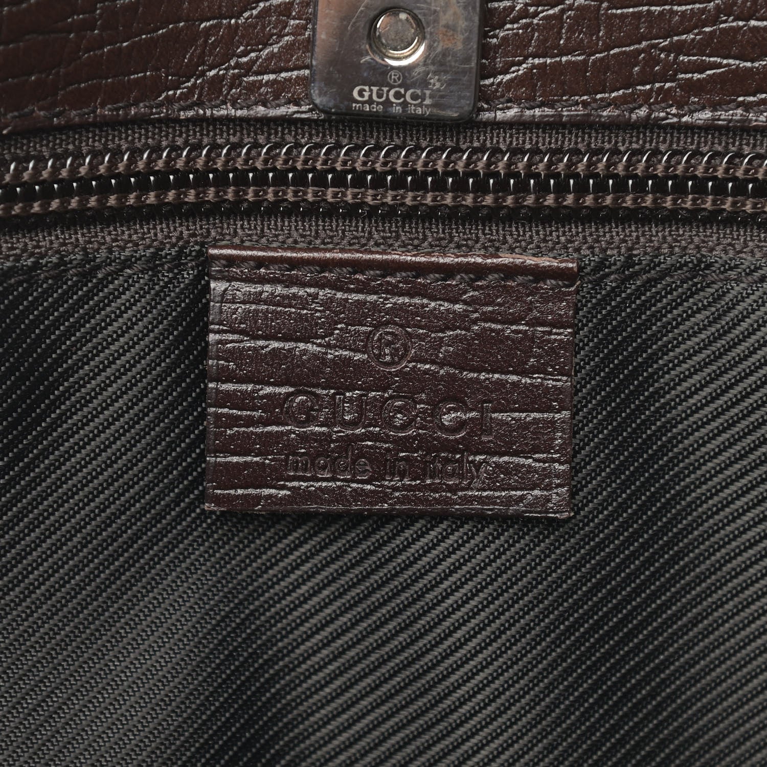 Gucci GG Plus Monogram Tote Dark Brown 6 of 19