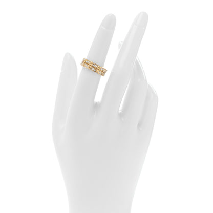 Tiffany 18K Yellow Gold Diamond Victoria Vine Band Ring 51 5.75 2 of 5