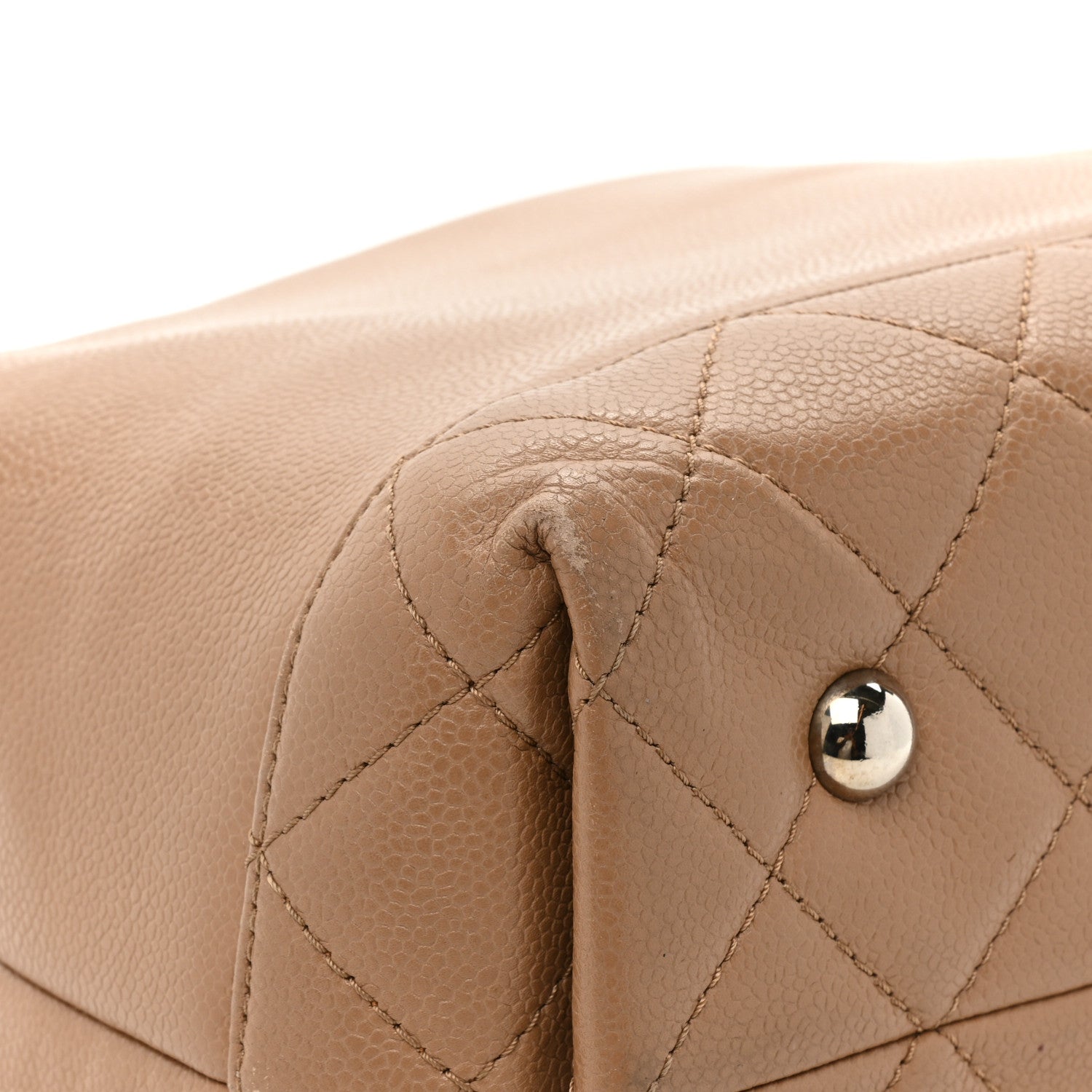 Chanel Caviar Medium Soft CC Top Handle Tote Dark Beige 26 of 29