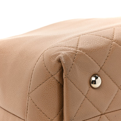 Chanel Caviar Medium Soft CC Top Handle Tote Dark Beige 26 of 29