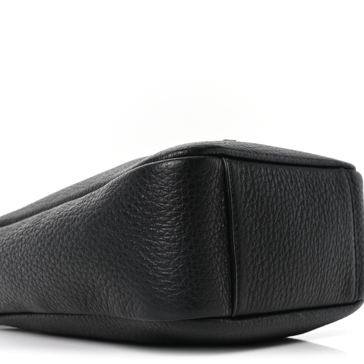 Grained Calfskin Baby Le 5 A 7 Supple Hobo Black