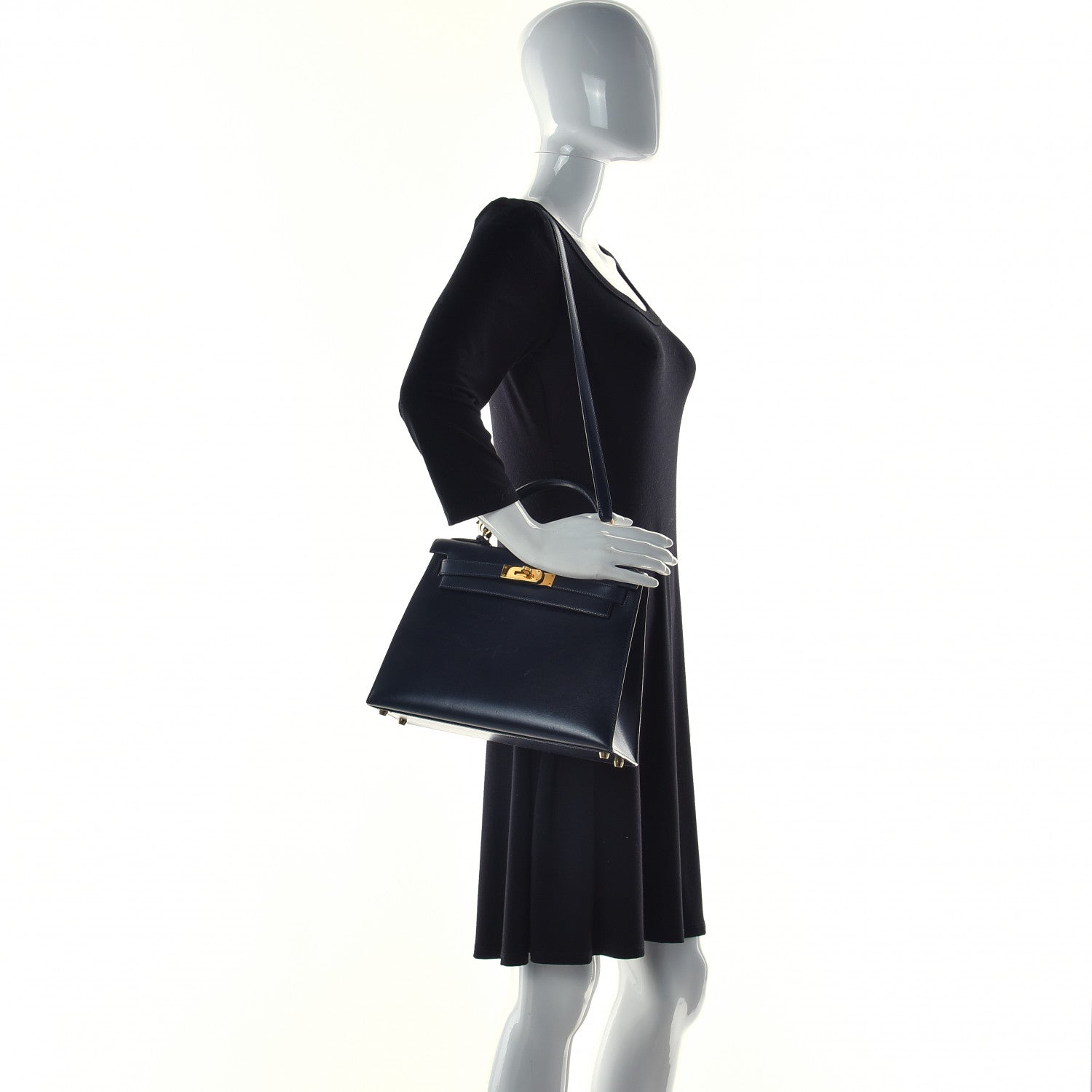 Hermes Box Kelly Sellier 28 Indigo 2 of 17