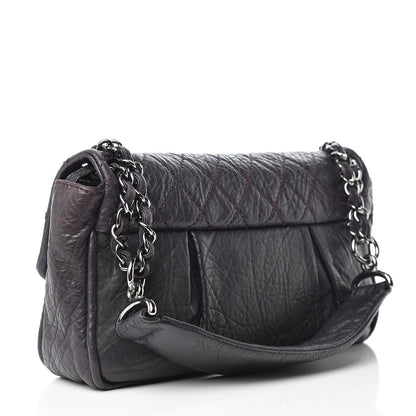 Chanel Distressed Lambskin Lady Braid Flap Dark Purple 3 of 15