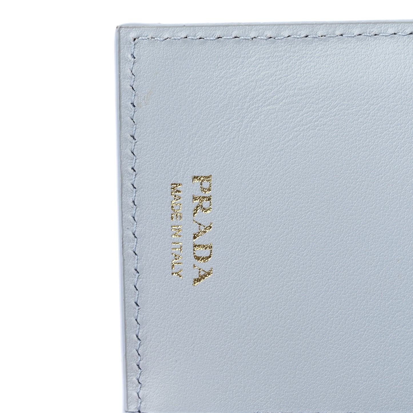 Saffiano Smooth Calfskin Large Tab Wallet Light Blue