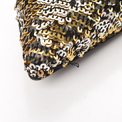 Saint Laurent Sequin Paris 80 Pumps 39 Gold Silver 13 of 16