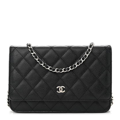 Chanel Caviar Quilted Wallet on Chain WOC Black 1 of 12