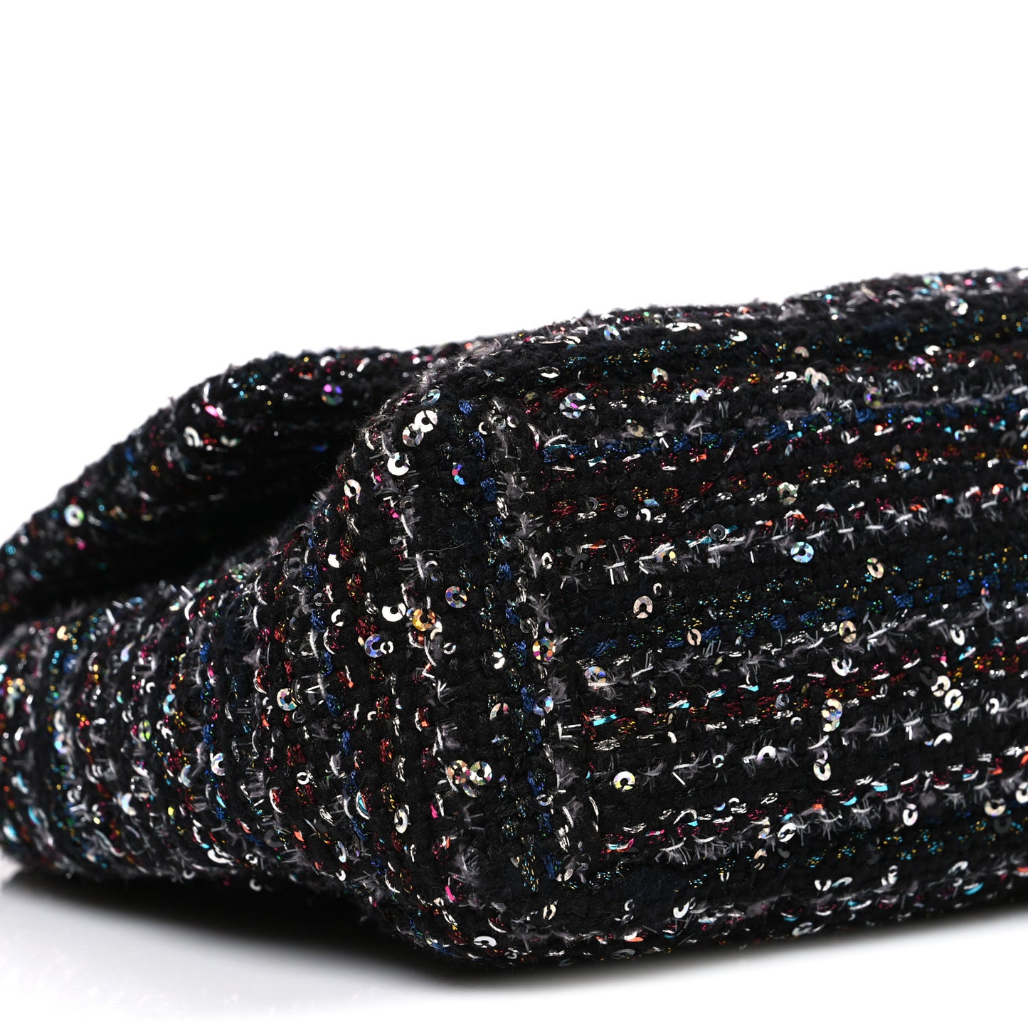 Tweed Sequin Quilted Medium Chanel 19 Flap Black Multicolor