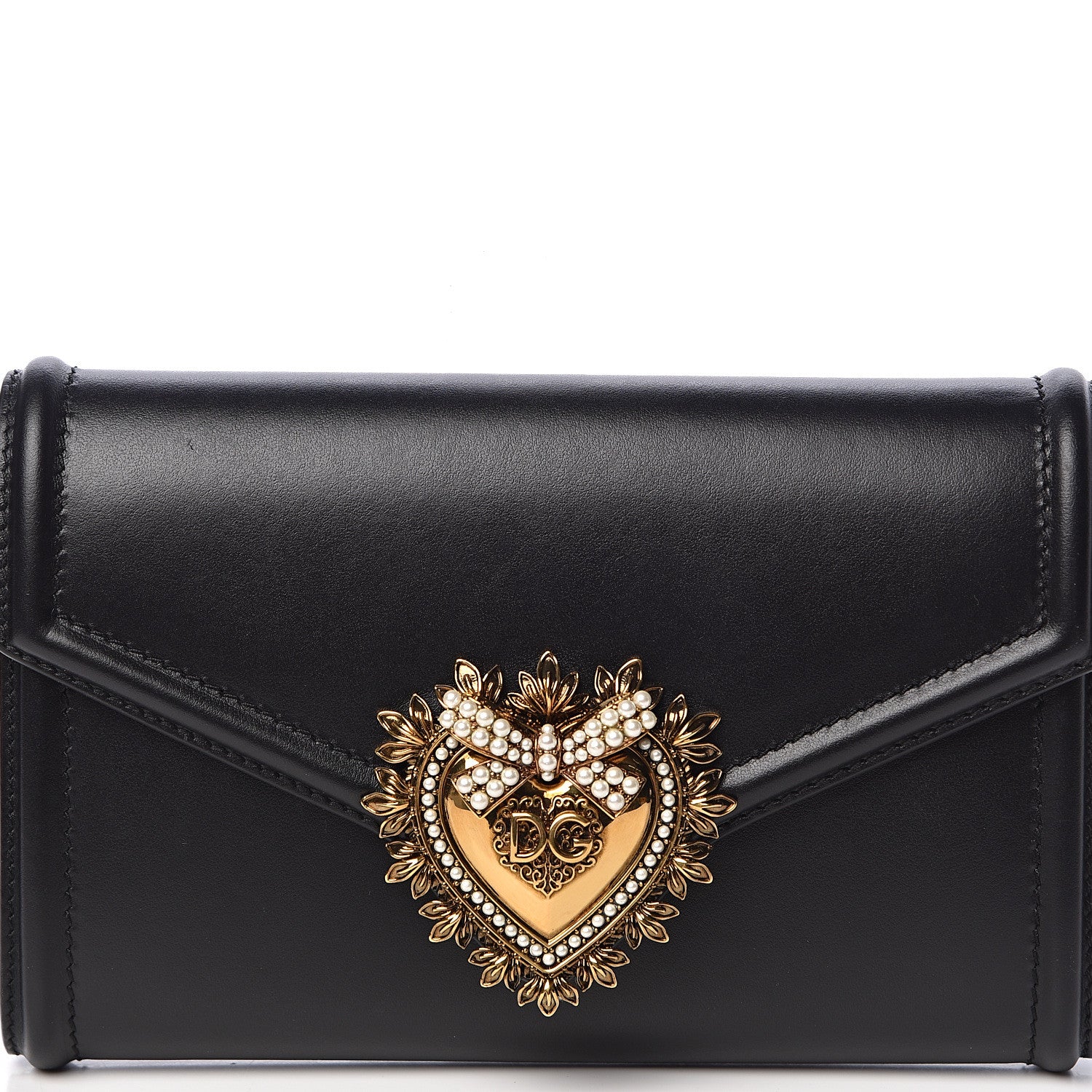 Dolce & Gabbana Agnello Vitello Devotion Belt Bag Black 11 of 12