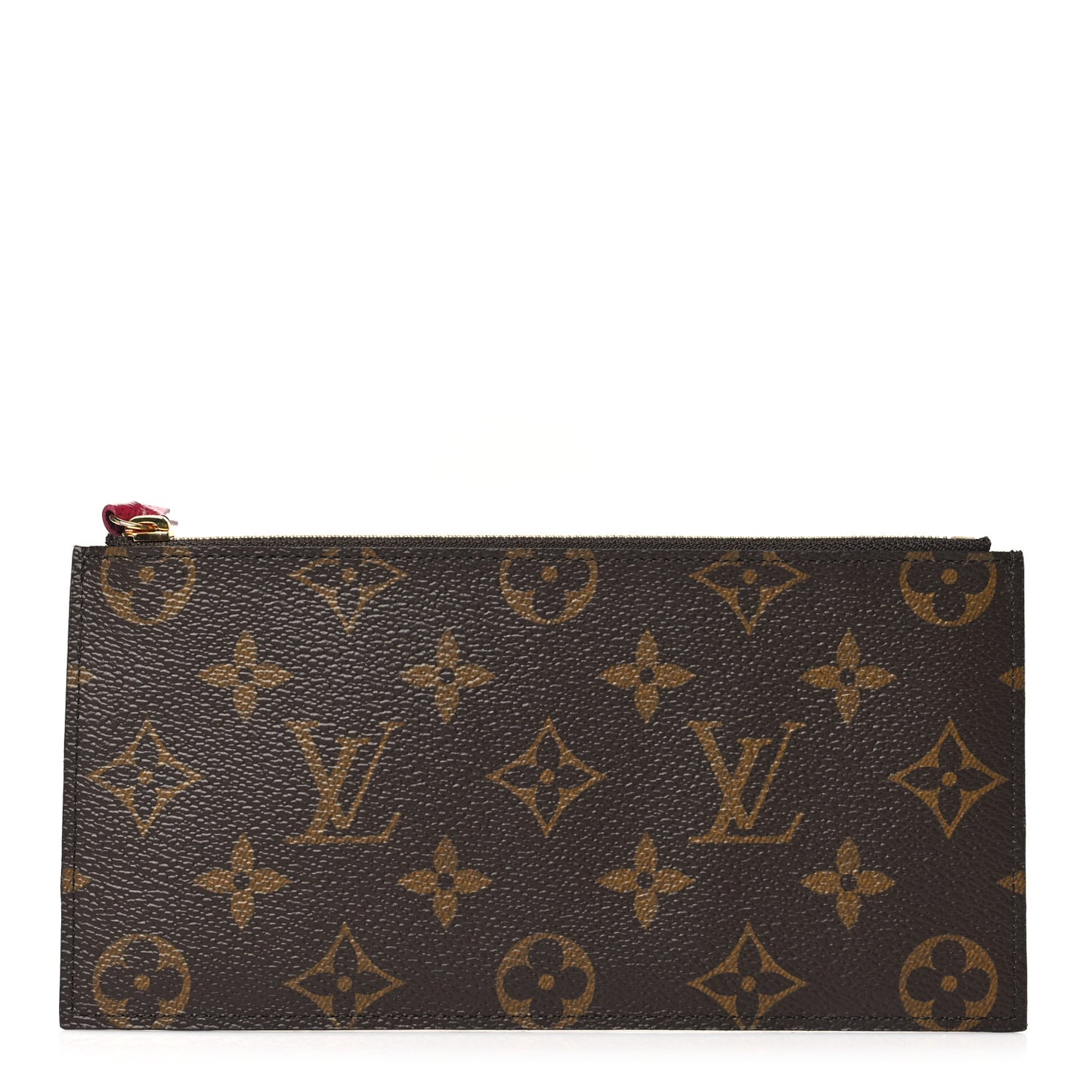 Monogram Felicie Chain Wallet Zippered Insert Fuchsia