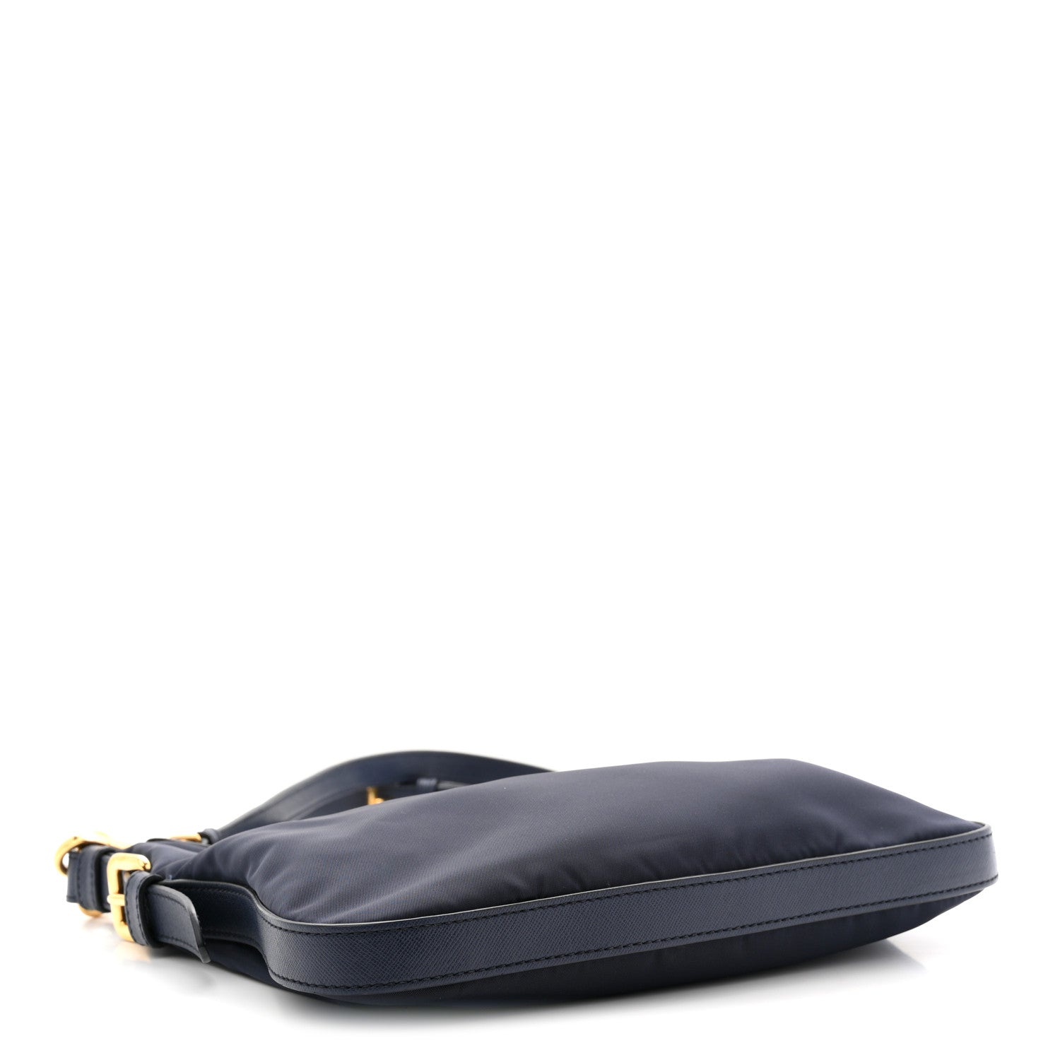 Prada Tessuto Nylon Saffiano Small Crossbody Bag Navy 4 of 12