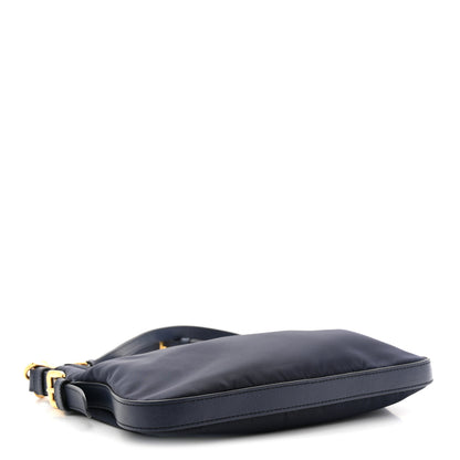 Prada Tessuto Nylon Saffiano Small Crossbody Bag Navy 4 of 12