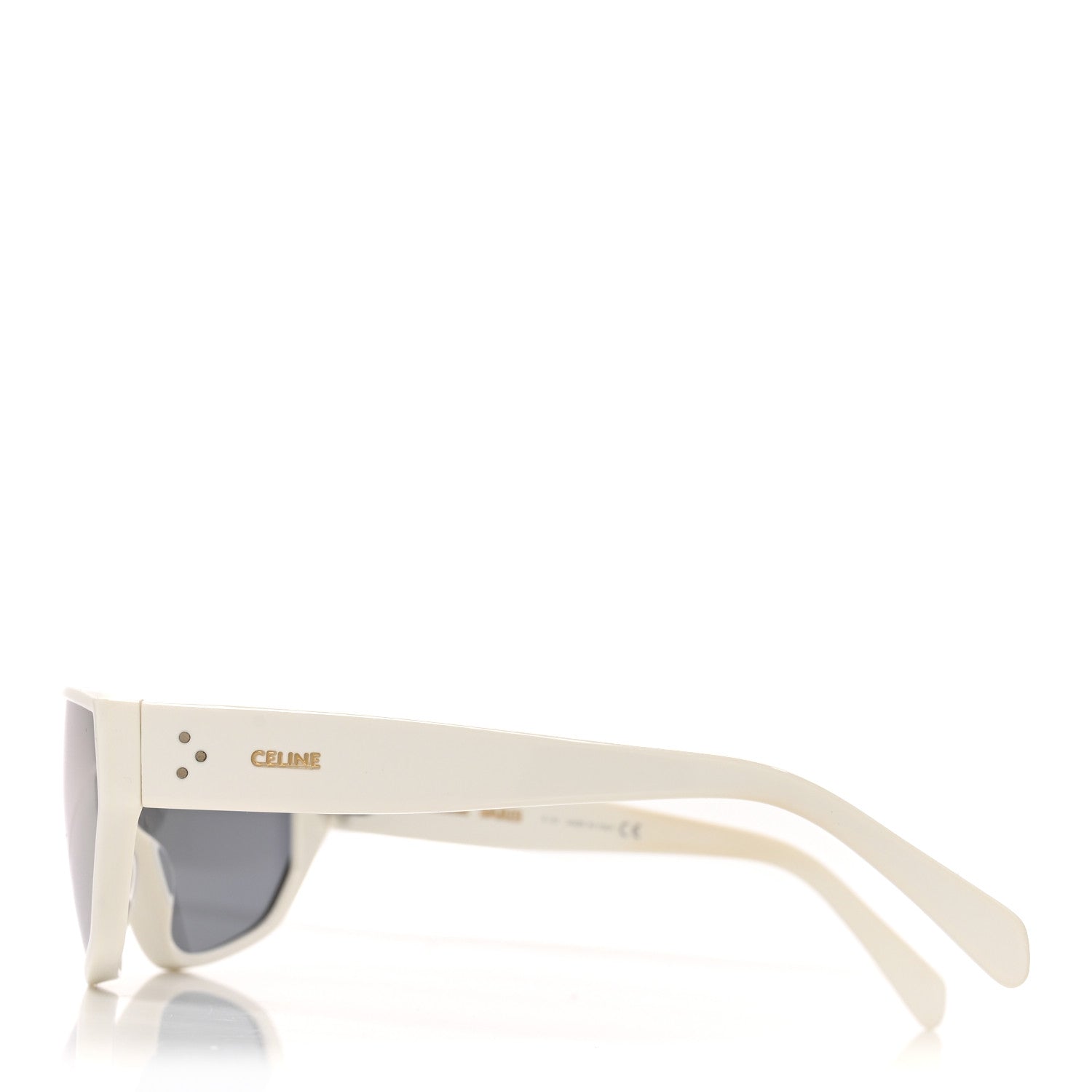Celine Acetate Mirror Shield Sunglasses CL401951 White 3 of 7