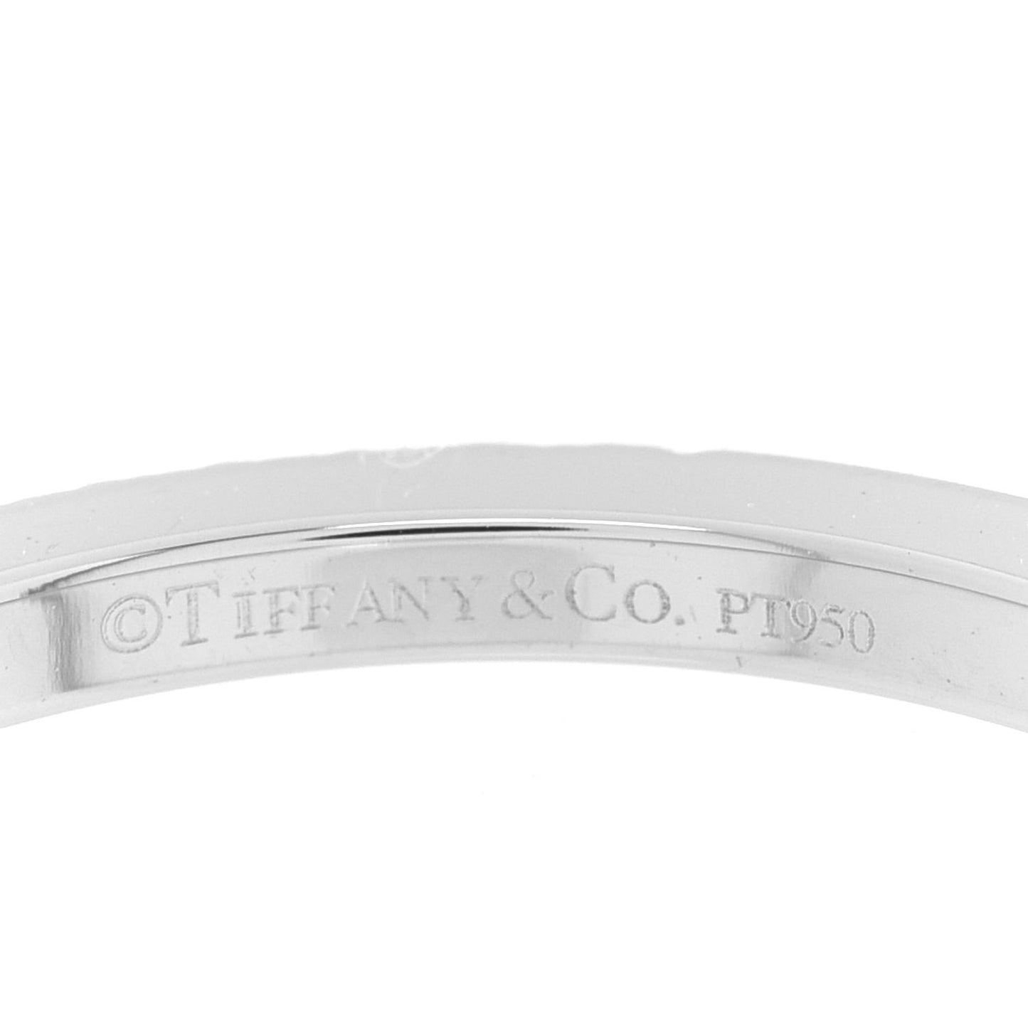Platinum Diamond Lucida Half Circle Wedding Band Ring 48 4.5