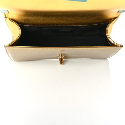 Chanel Metallic Patent Calfskin Quilted Medium Boy Flap Gold 4 of 7